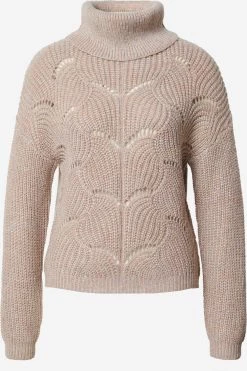 QS By S.Oliver Pulls à Col Roulé Pull-over Femme Abricot