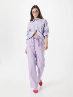 QS By S.Oliver Pantalons En Toile Loosefit Pantalon Femme Violet -S.Oliver Boutique 035d73f68694aa146a8f09107eecd62c
