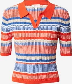 S.Oliver Pulls Maille Fine Pull-over Femme Orange Foncé