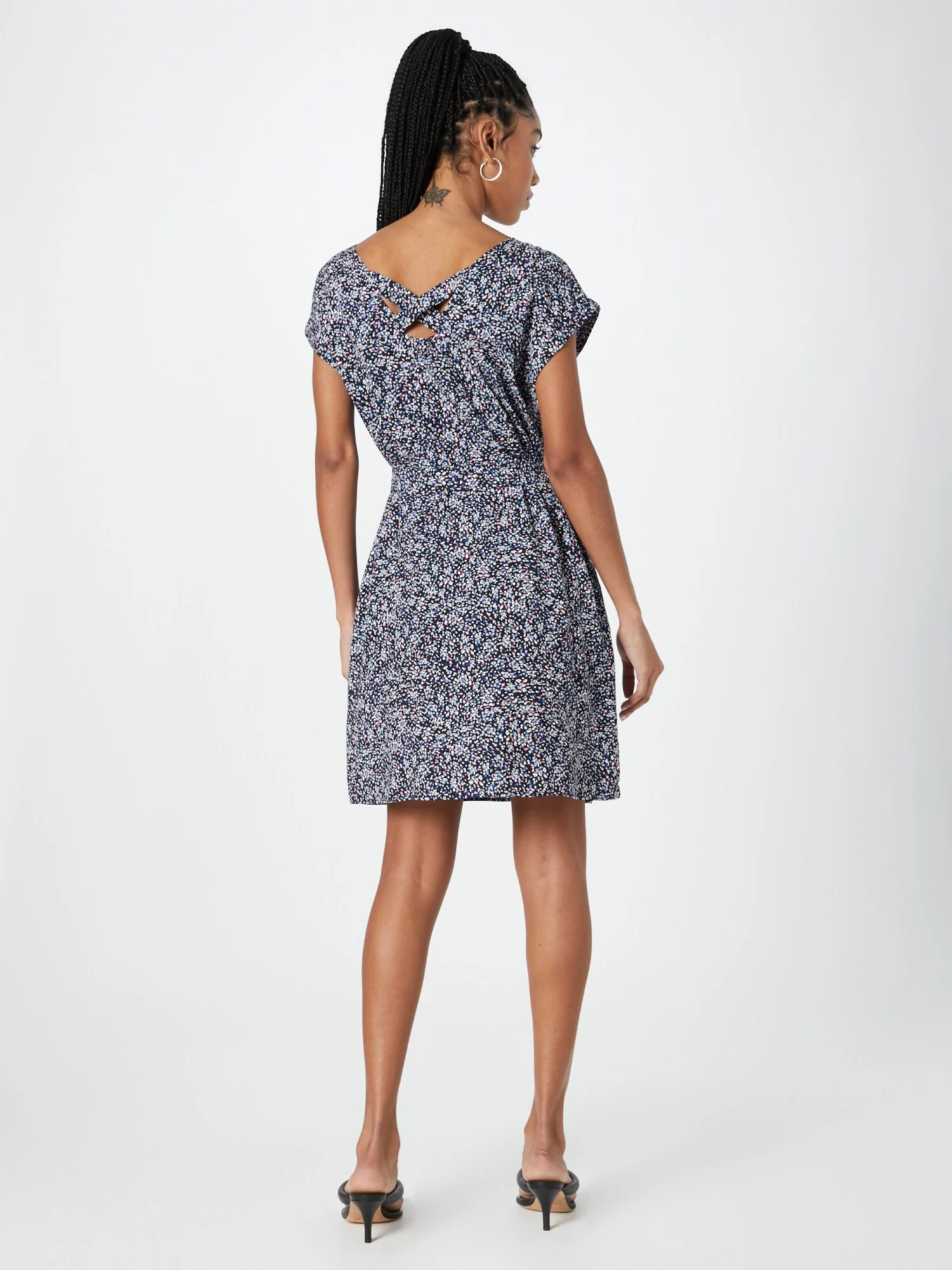 S.Oliver Mini-robes Robe Femme Bleu Nuit / Azur 5 S.Oliver Mini-robes Robe Femme Bleu Nuit / Azur – Image 3