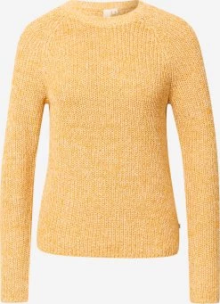 QS By S.Oliver Pulls Maille Fine Pull-over Femme Jaune