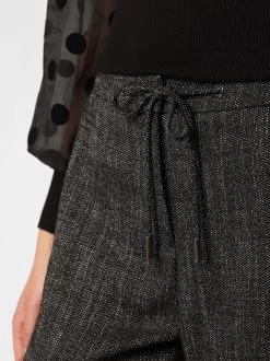 S.Oliver BLACK LABEL Pantalons En Toile Regular Pantalon Rita Femme Noir Chiné -S.Oliver Boutique 0a63e5137599fa36e29f20ed53a010ab