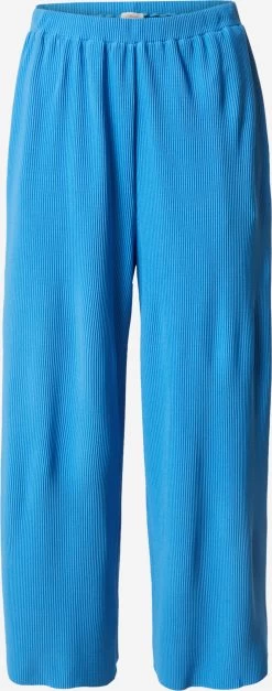 S.Oliver Pantalons En Toile Wide Leg Pantalon Femme Azur