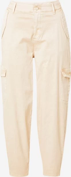S.Oliver Pantalons Cargo Effilé Pantalon Cargo Femme Beige
