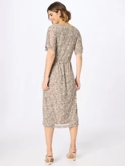 S.Oliver Robes Midi Robe Femme Beige -S.Oliver Boutique 143351888e04c46b2c522d82b3844804