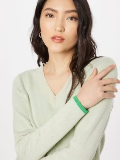 S.Oliver Pulls Basiques Pull-over Femme Vert / Vert Pastel -S.Oliver Boutique 1542df13628aa2d4fd2d34847cdd717a