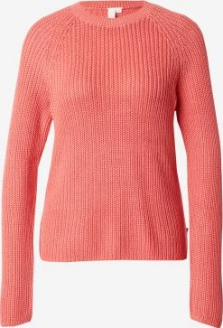 QS By S.Oliver Pulls Basiques Pull-over Femme Rose Foncé