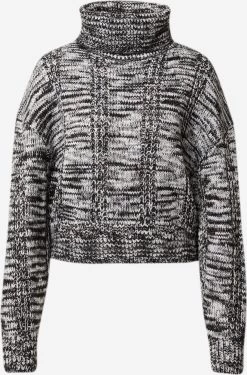 QS By S.Oliver Pulls à Col Roulé Pull-over Femme Gris / Gris Clair