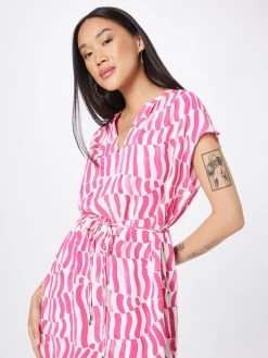 S.Oliver BLACK LABEL Robes Fluides Robe-chemise Femme Rose -S.Oliver Boutique 1d3d6afc372a135f6bb4c3112862eea7