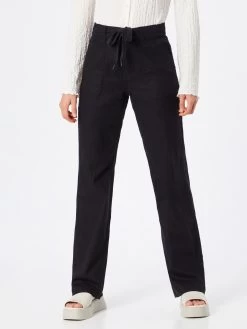 QS By S.Oliver Pantalons En Toile Regular Pantalon Femme Noir -S.Oliver Boutique 1e39967944b0ce03bb881cd1244c1aea