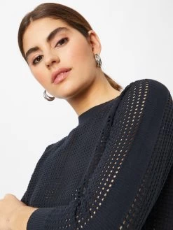 S.Oliver Pulls Maille Fine Pull-over Femme Bleu Nuit -S.Oliver Boutique 1f72034e46751e3085651bb6c209a71a