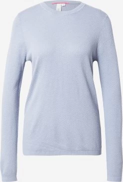 QS By S.Oliver Pulls Basiques Pull-over Femme Bleu Clair