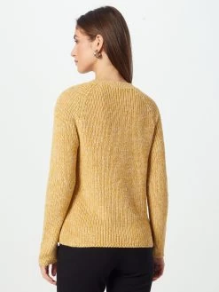 QS By S.Oliver Pulls Maille Fine Pull-over Femme Jaune -S.Oliver Boutique 22f346acd2e6850be4e55cf70567026c