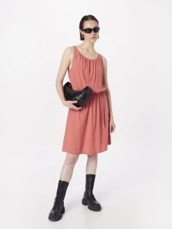 QS By S.Oliver Robes Dété Robe D’été Femme Saumon -S.Oliver Boutique 2434538ca05ee74a63f76b35d790c581