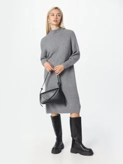 S.Oliver Robes Robes En Maille Femme Gris -S.Oliver Boutique 24522d8f338f4c6bb6dcbb4b290ccdd5