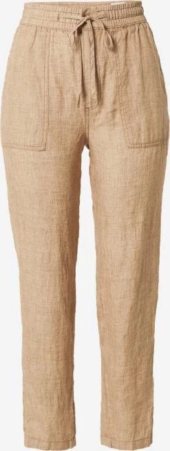 S.Oliver Pantalons En Toile Regular Pantalon Femme Beige Foncé