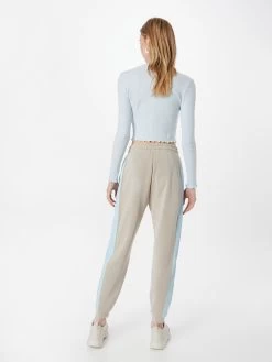 S.Oliver Pantalons En Toile Effilé Pantalon Femme Beige Clair -S.Oliver Boutique 2a4efa319469d7a672c2769213b6cb3d