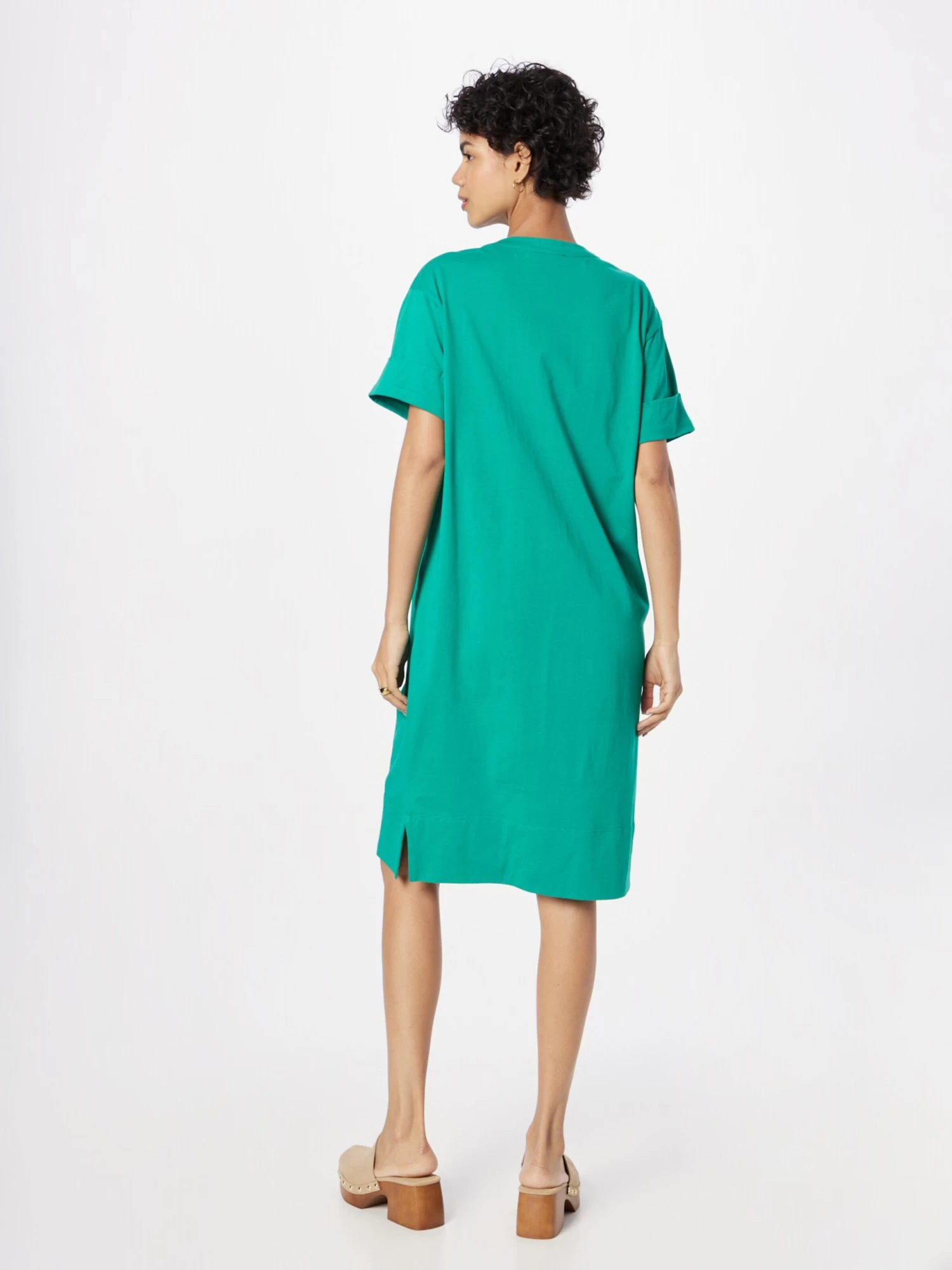 S.Oliver Robes En Jersey Robe Femme émeraude 5 S.Oliver Robes En Jersey Robe Femme émeraude – Image 3