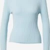 S.Oliver Pulls Basiques Pull-over Femme Bleu Clair -S.Oliver Boutique 2dfaf6a6e281501f1438aab9ce6a803d