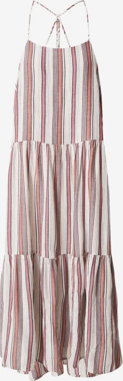 QS By S.Oliver Robes Longues Robe Femme Mélange De Couleurs