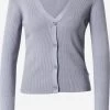 QS By S.Oliver Gilets Cardigan Femme Bleu Fumé