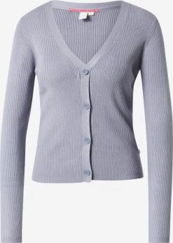 QS By S.Oliver Gilets Cardigan Femme Bleu Fumé