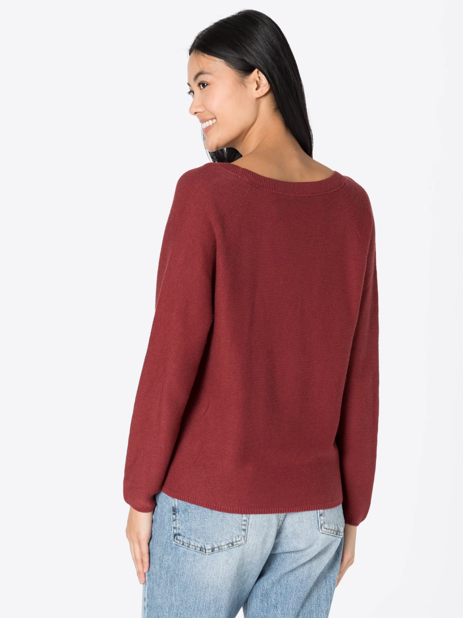 S.Oliver Pulls Basiques Pull-over Femme Rouge Foncé 5 S.Oliver Pulls Basiques Pull-over Femme Rouge Foncé – Image 3