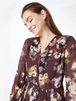 S.Oliver BLACK LABEL Mini-robes Robe Femme Brun Foncé -S.Oliver Boutique 38d8486f69bc263f4d07664c4a60024b