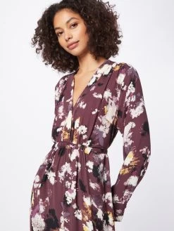 S.Oliver BLACK LABEL Robes Longues Robe Femme Violet -S.Oliver Boutique 3ca7e1dbed69ab8a1f7e4da943bdcb00