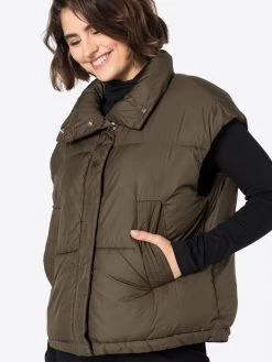 S.Oliver Vestes Sans Manches Gilet Femme Kaki -S.Oliver Boutique 3f6122d2d854b7dbe540e55002089cc3