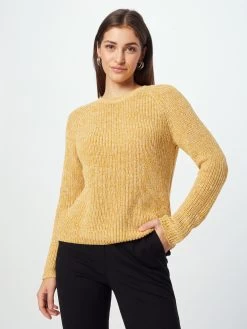 QS By S.Oliver Pulls Maille Fine Pull-over Femme Jaune -S.Oliver Boutique 41deef2e960d1cf9116b8b522cb32524