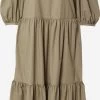S.Oliver Robes Midi Robe Femme Kaki -S.Oliver Boutique 4333116273f02ab520c97f01a6b56076