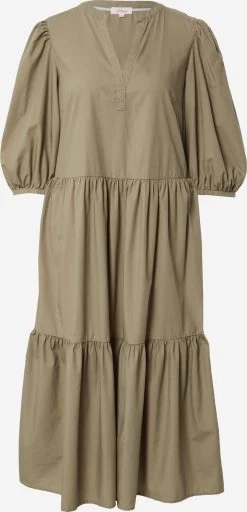 S.Oliver Robes Midi Robe Femme Kaki