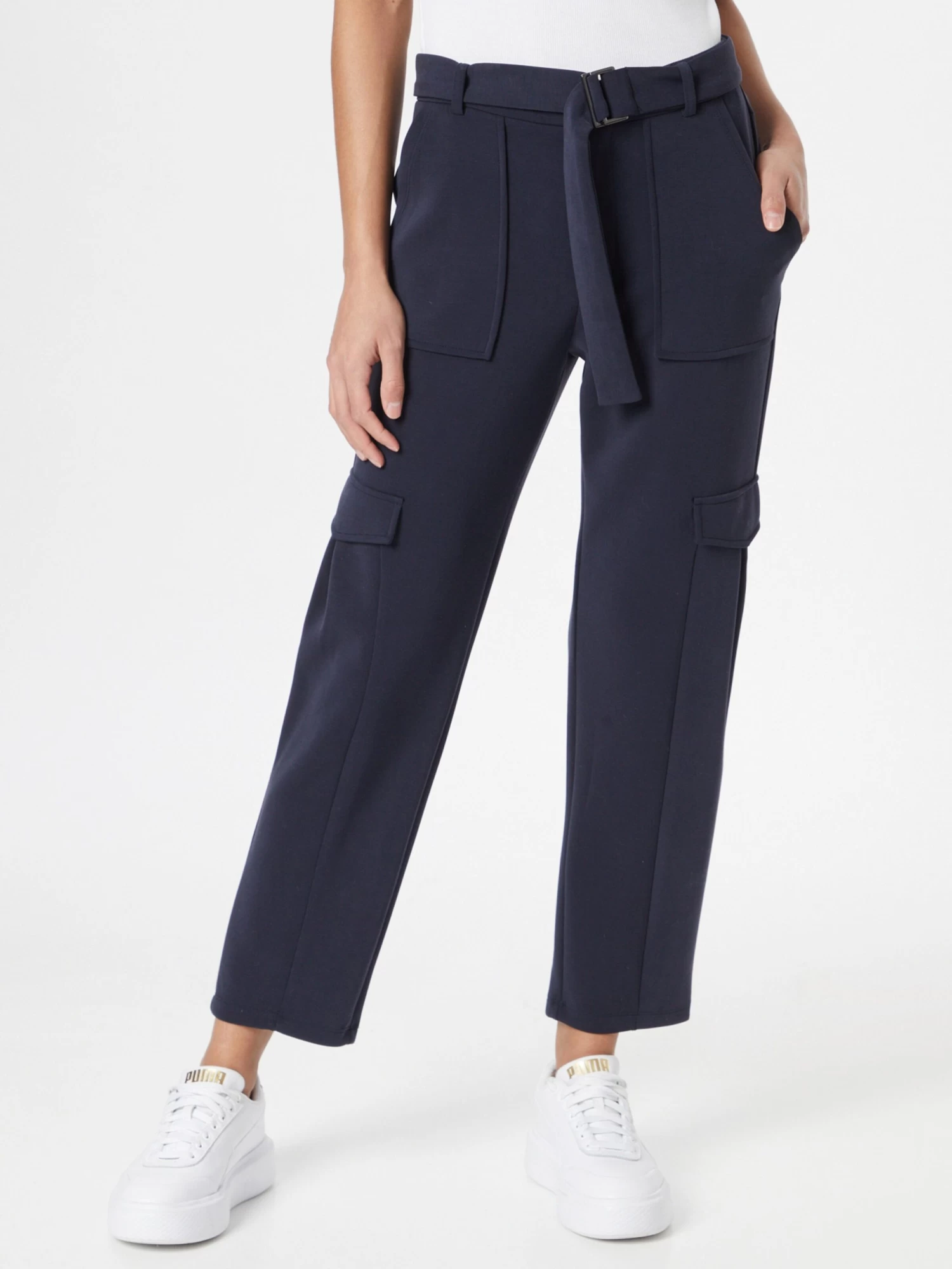S.Oliver Pantalons Cargo Regular Pantalon Cargo Femme Bleu Nuit 4 S.Oliver Pantalons Cargo Regular Pantalon Cargo Femme Bleu Nuit – Image 2