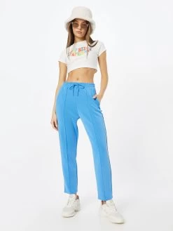 S.Oliver Pantalons En Toile Regular Pantalon Femme Bleu -S.Oliver Boutique 475856e8359747f542e8a4c6e6cedf26
