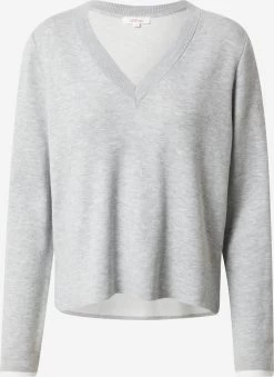 S.Oliver Pulls Basiques Pull-over Femme Gris Chiné
