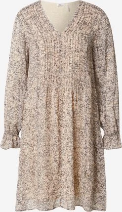 S.Oliver BLACK LABEL Robes Dété Robe D’été Femme Beige / Chamois