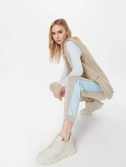 S.Oliver Pantalons En Toile Effilé Pantalon Femme Beige Clair -S.Oliver Boutique 48f10083c3fdfa1383cc83c81bd50888