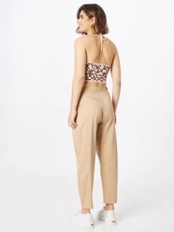 S.Oliver BLACK LABEL Pantalons à Pinces Effilé Pantalon à Pince Femme Beige Foncé -S.Oliver Boutique 4dbd83115fcea0d35b049cf77a75b578