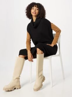 S.Oliver Robes Robes En Maille Femme Noir 11 S.Oliver Robes Robes En Maille Femme Noir -S.Oliver Boutique 505c9a9cf66897ae457d9acfa59764c2