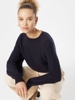 S.Oliver Pulls Basiques Pull-over Femme Bleu Marine -S.Oliver Boutique 51c7022b8b9dc93df0af09f6818a41b6