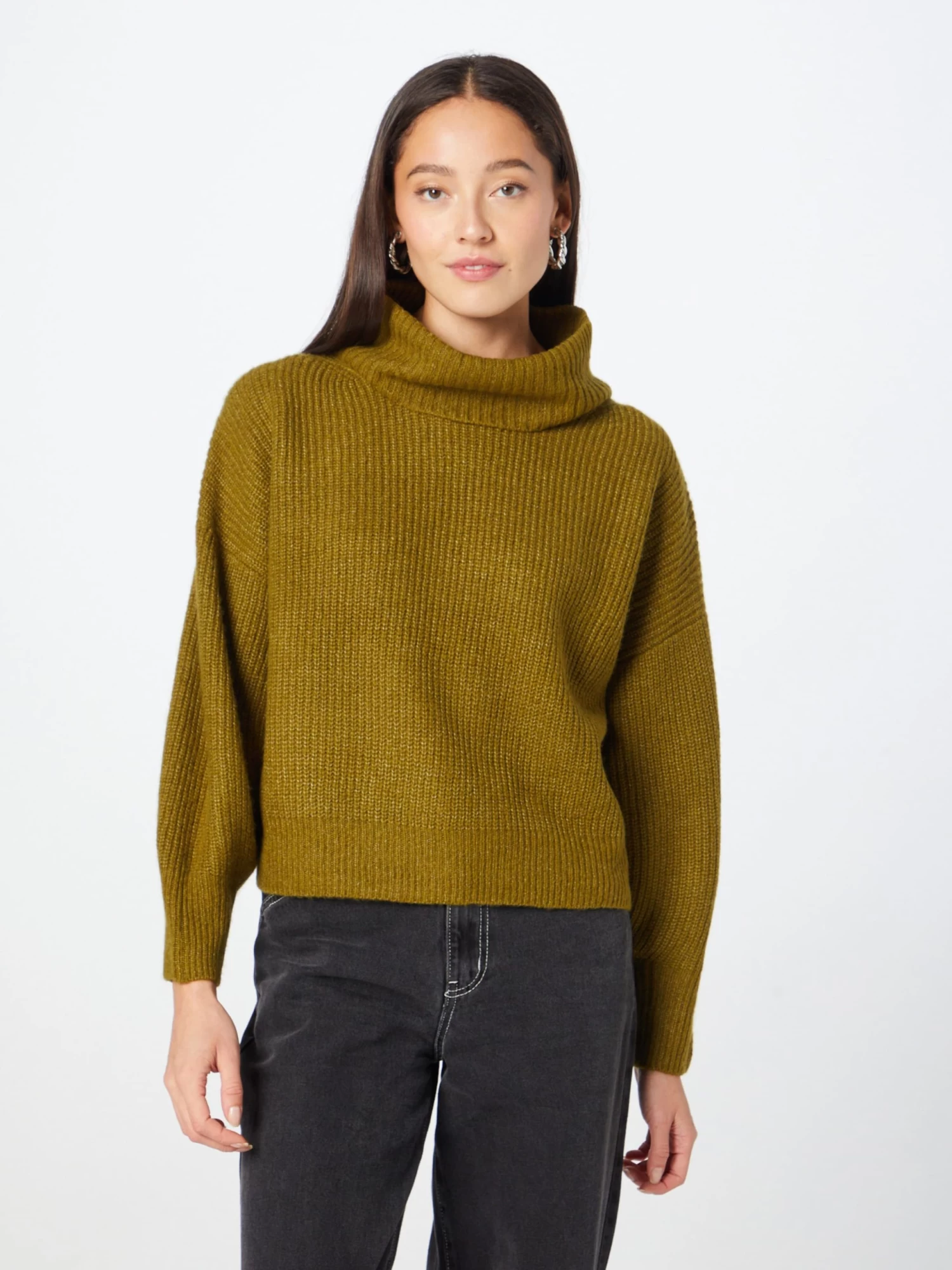 S.Oliver Pulls à Col Roulé Pull-over Femme Olive 4 S.Oliver Pulls à Col Roulé Pull-over Femme Olive – Image 2