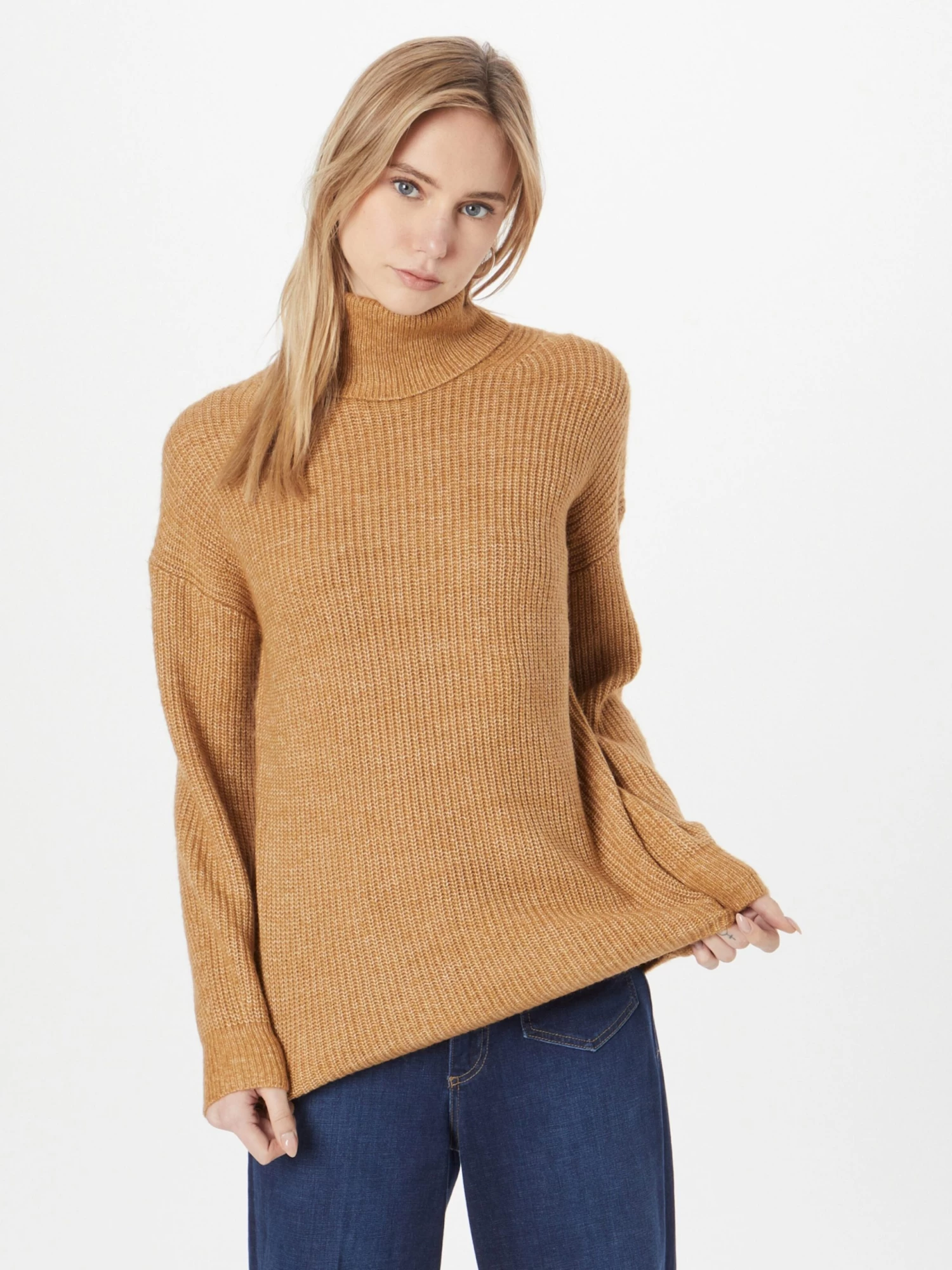 S.Oliver Pulls à Col Roulé Pull-over Femme Noisette 4 S.Oliver Pulls à Col Roulé Pull-over Femme Noisette – Image 2
