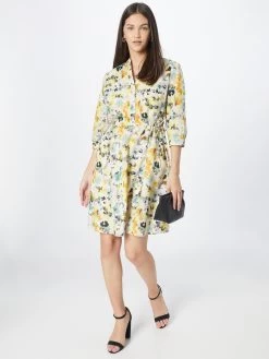 S.Oliver Robes Fluides Robe-chemise Femme Beige -S.Oliver Boutique 54e83aa578577851b7fc6dbb680e91ba