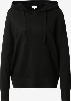 S.Oliver Pulls à Capuche Pull-over Femme Noir