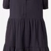 S.Oliver Robes Fluides Robe-chemise Femme Bleu Foncé -S.Oliver Boutique 56d88a898c296d6554dc0c6b981cfdb2