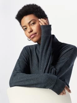 QS By S.Oliver Pulls à Col Roulé Pull-over Femme Bleu Marine -S.Oliver Boutique 59c9578ff531507f999574cced598136