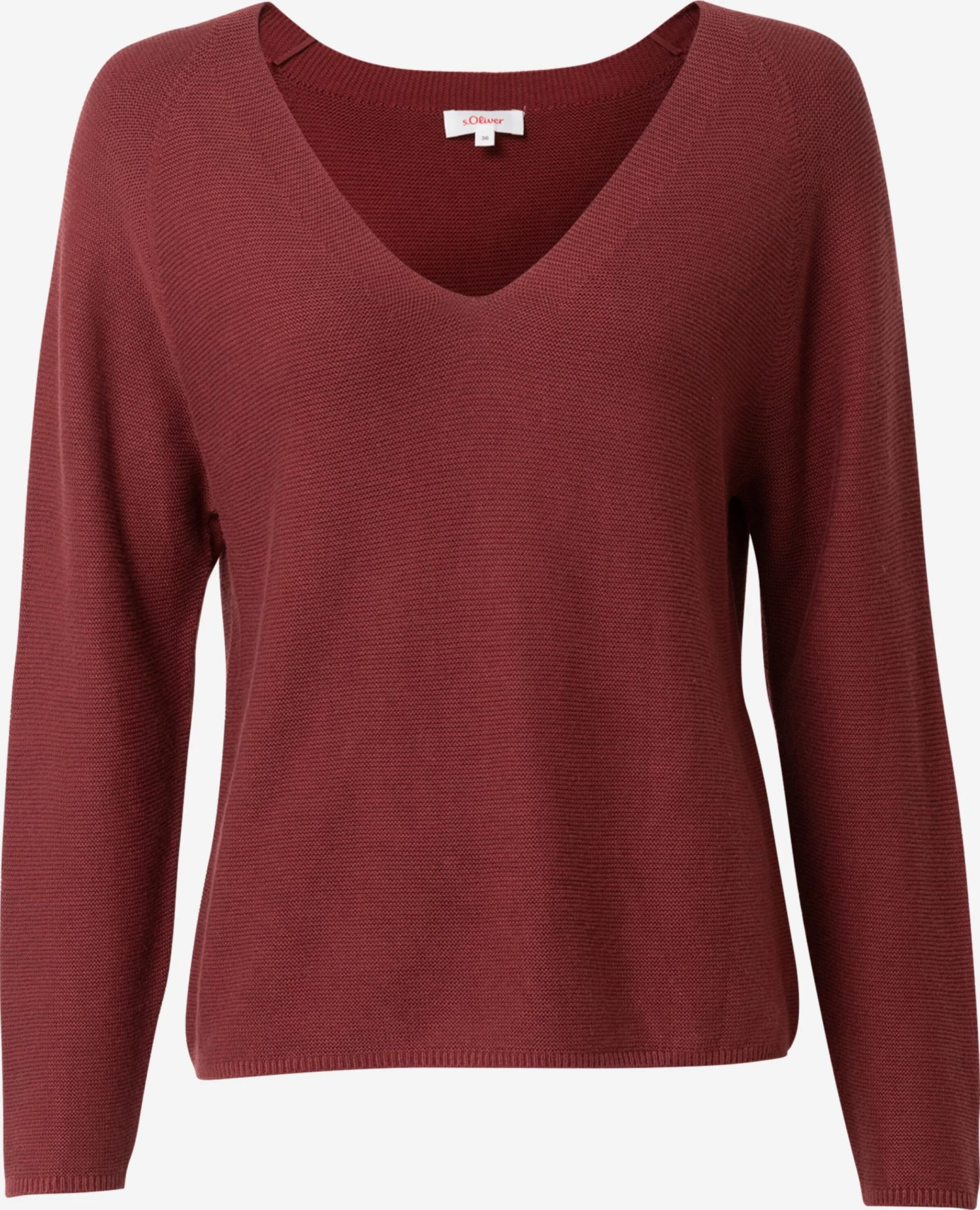 S.Oliver Pulls Basiques Pull-over Femme Rouge Foncé 3 S.Oliver Pulls Basiques Pull-over Femme Rouge Foncé