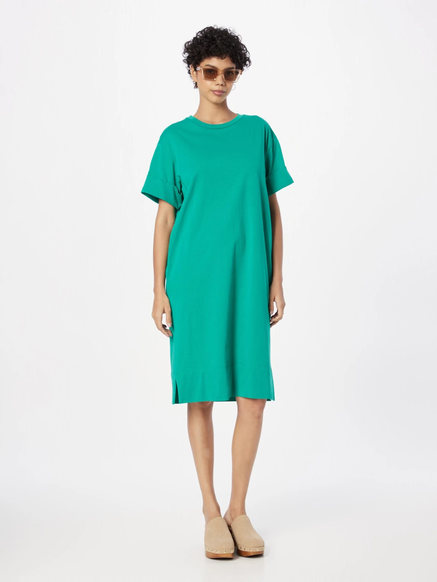 S.Oliver Robes En Jersey Robe Femme émeraude 6 S.Oliver Robes En Jersey Robe Femme émeraude – Image 4