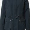 QS By S.Oliver Parkas Parka Mi-saison Femme Bleu Nuit -S.Oliver Boutique 5e2952b133cbde399f59bad49fbe8765